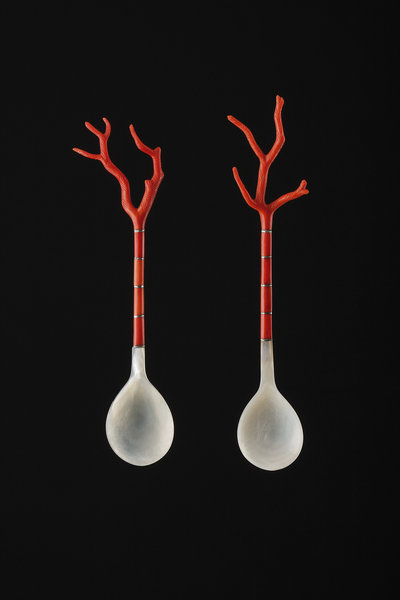A Collection of Nine Fine Ottoman Turkish Sherbet Spoons